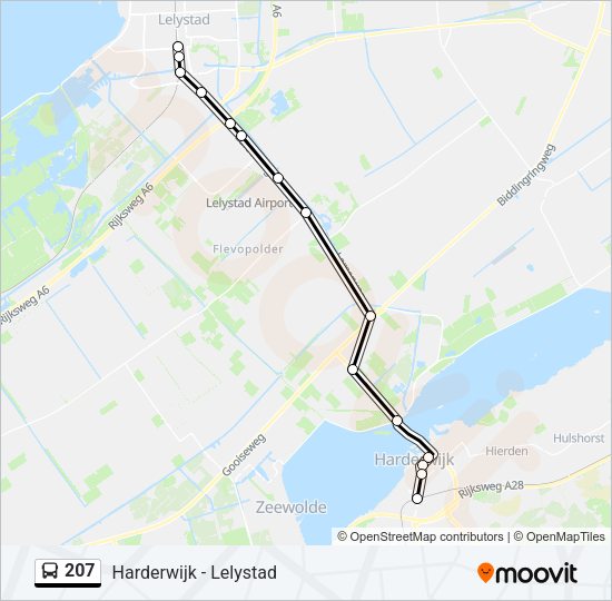 207 Bus Line Map