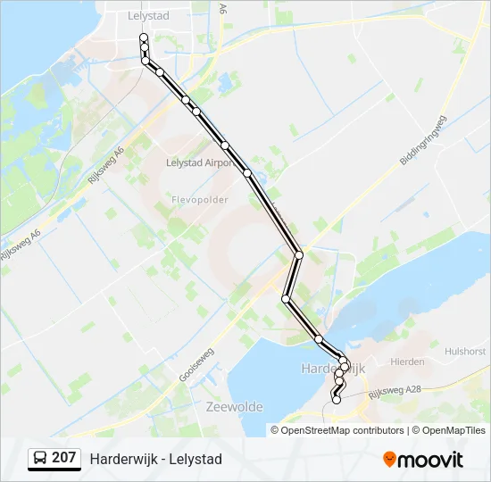 207 Bus Line Map