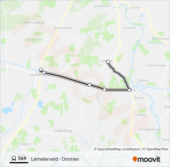 569 Bus Line Map