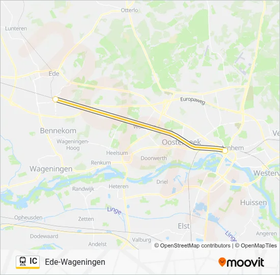 IC Train Line Map