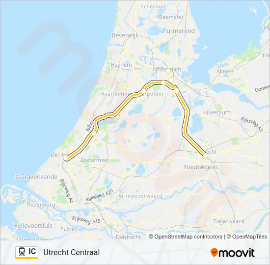 IC Train Line Map