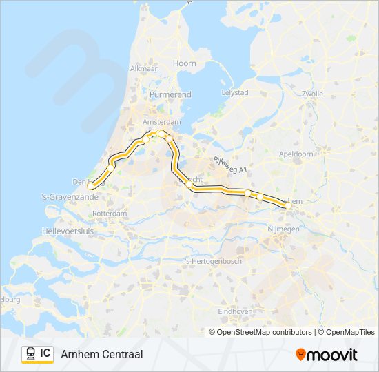 IC Train Line Map