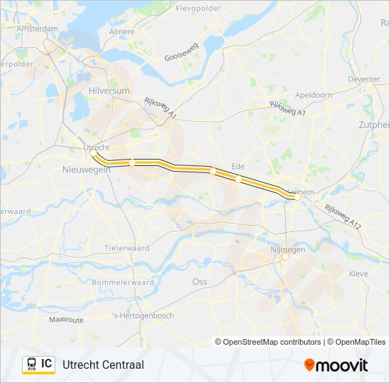 IC Train Line Map