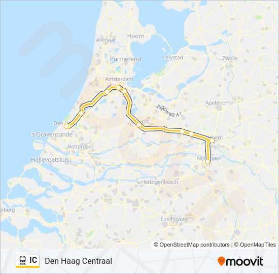 IC Train Line Map