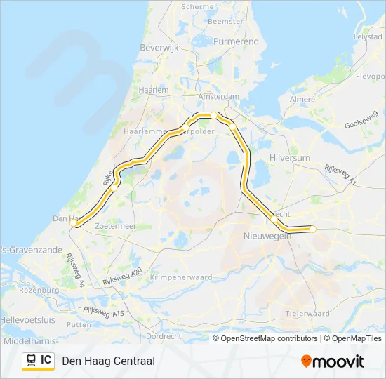 IC Train Line Map