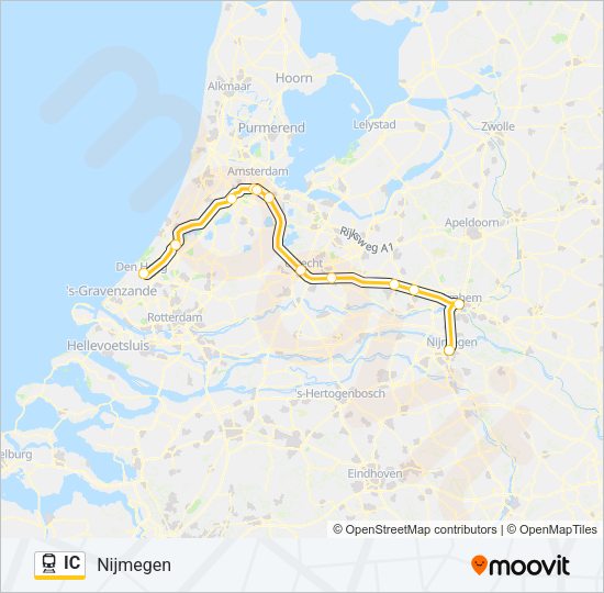 IC Train Line Map