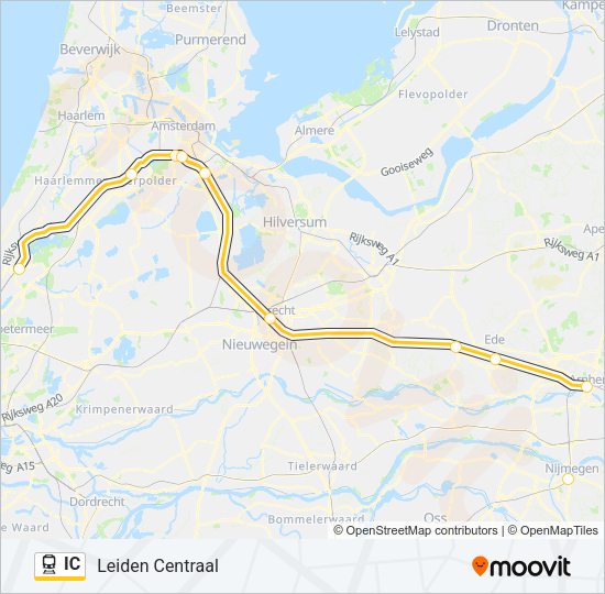 IC Train Line Map