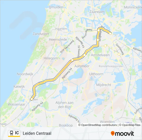 IC Train Line Map