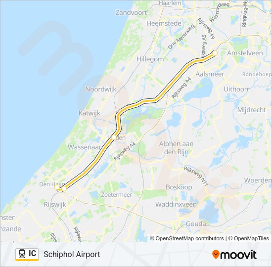 IC Train Line Map