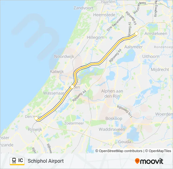 IC Train Line Map