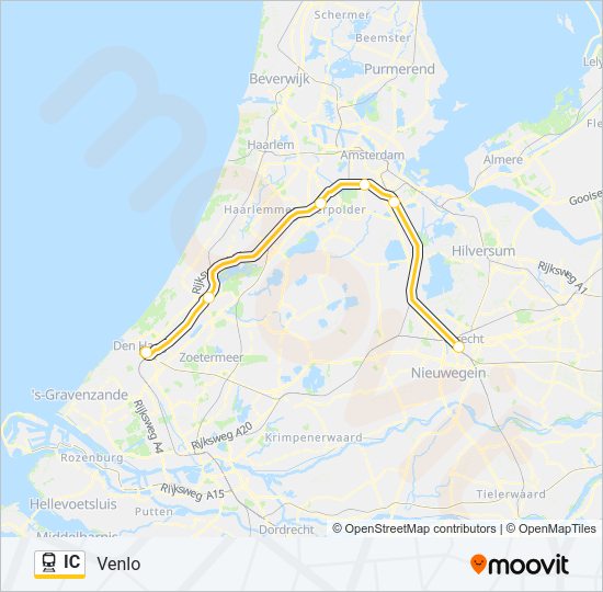 IC Train Line Map
