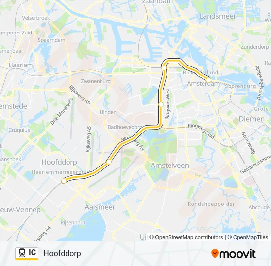 IC Train Line Map