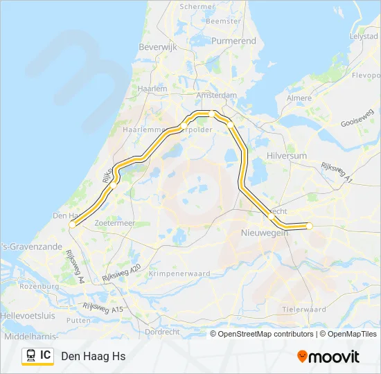 IC Train Line Map