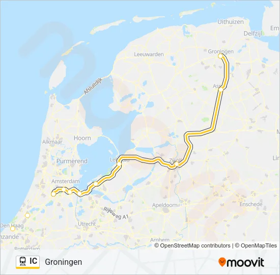 IC Train Line Map