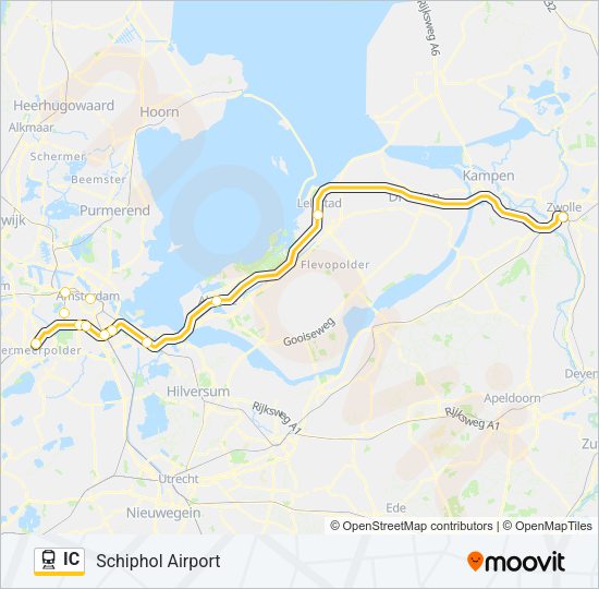 IC Train Line Map