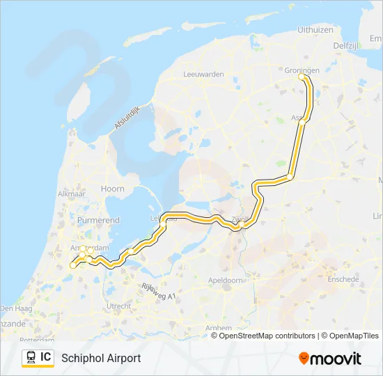 IC Train Line Map