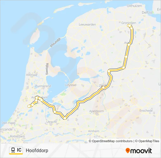IC Train Line Map