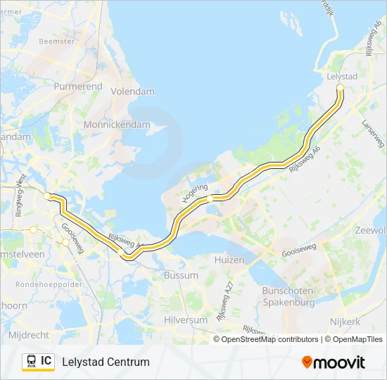 IC Train Line Map