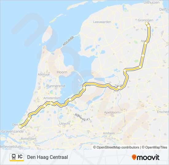IC Train Line Map