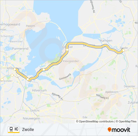 IC Train Line Map