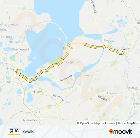IC Train Line Map