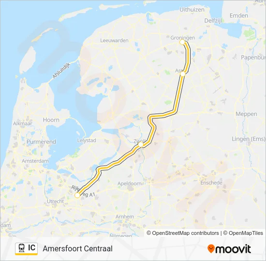 IC Train Line Map