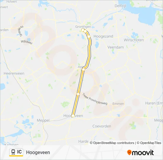 IC Train Line Map