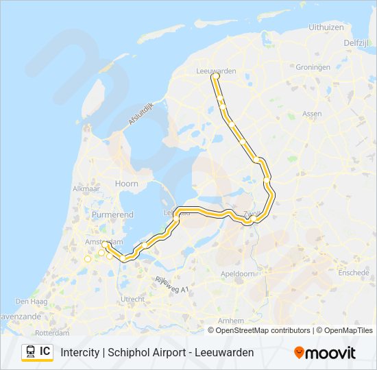 IC Train Line Map