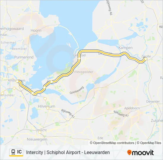 IC Train Line Map