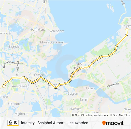 IC Train Line Map