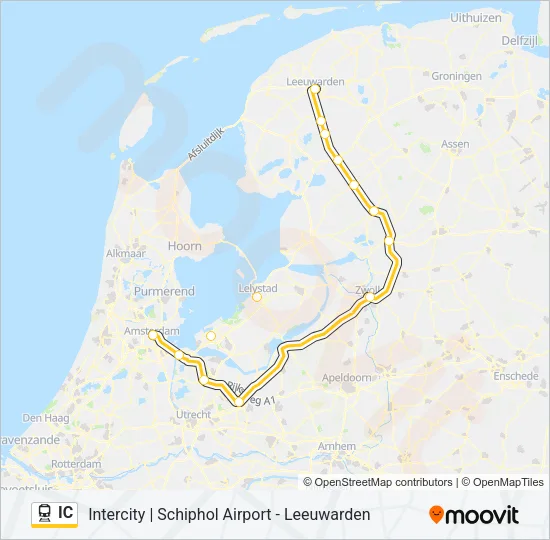 IC Train Line Map