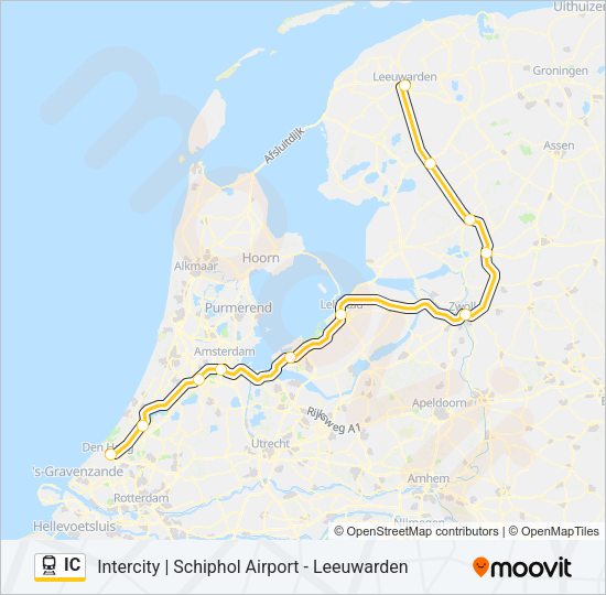 IC Train Line Map