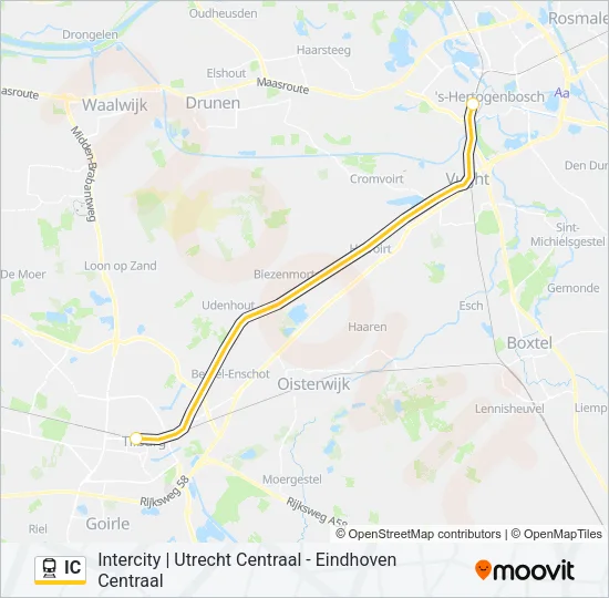 IC Train Line Map