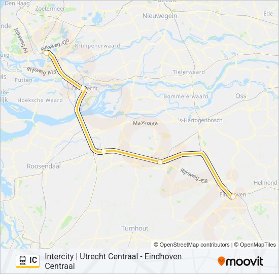 IC Train Line Map