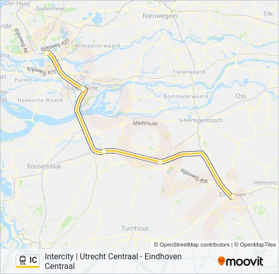 IC Train Line Map