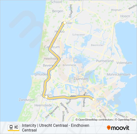 IC Train Line Map