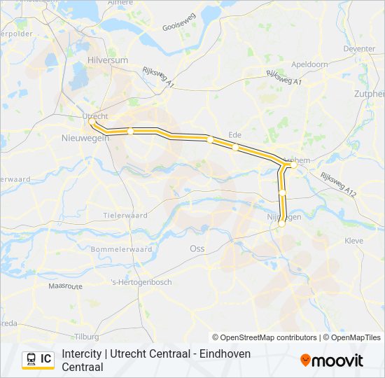 IC Train Line Map