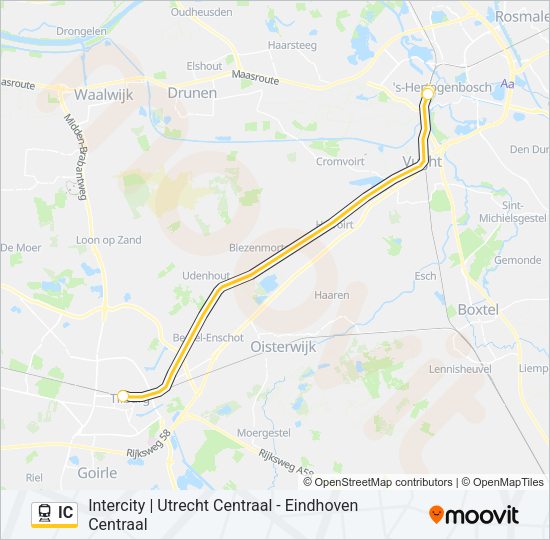 IC Train Line Map