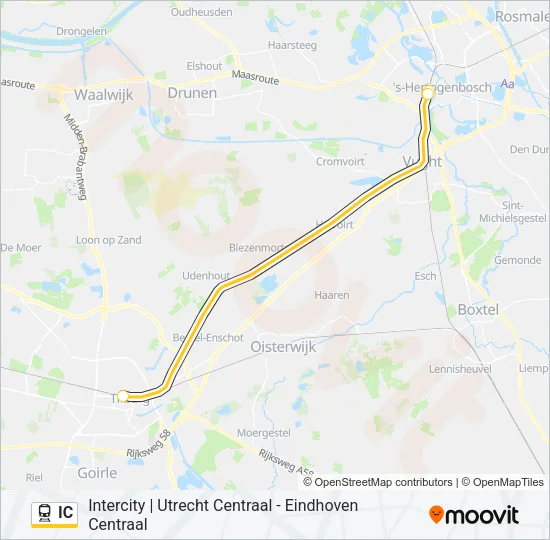 IC Train Line Map