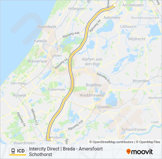 ICD Train Line Map