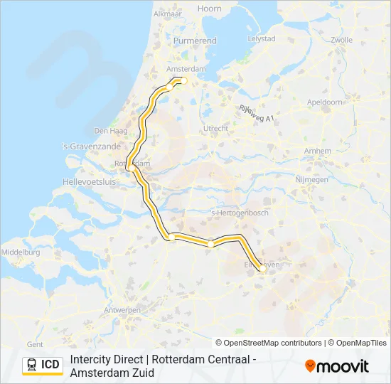 ICD Train Line Map
