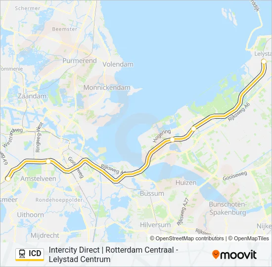 ICD Train Line Map