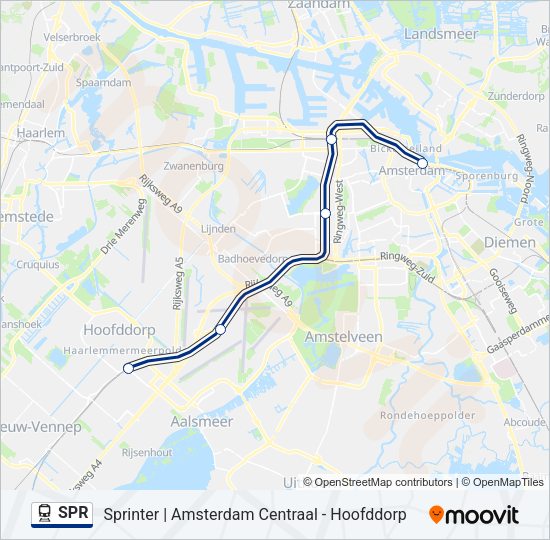 SPR Train Line Map