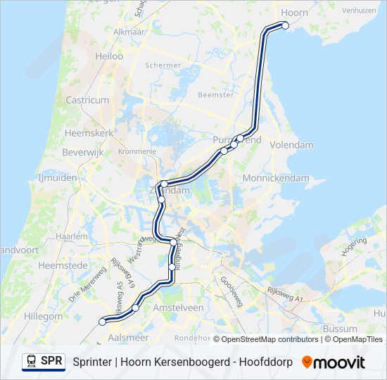 SPR Train Line Map
