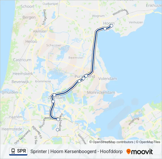 SPR Train Line Map
