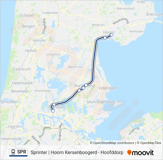 SPR Train Line Map