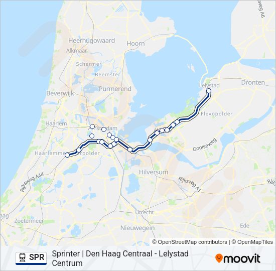 SPR Train Line Map