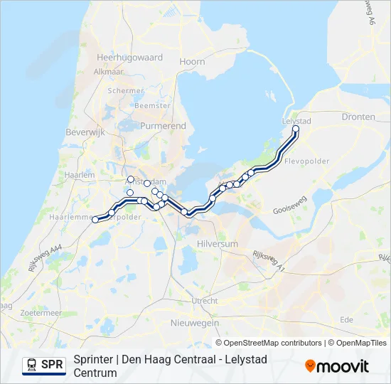 SPR Train Line Map