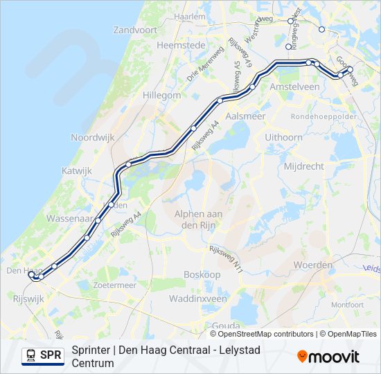 SPR Train Line Map