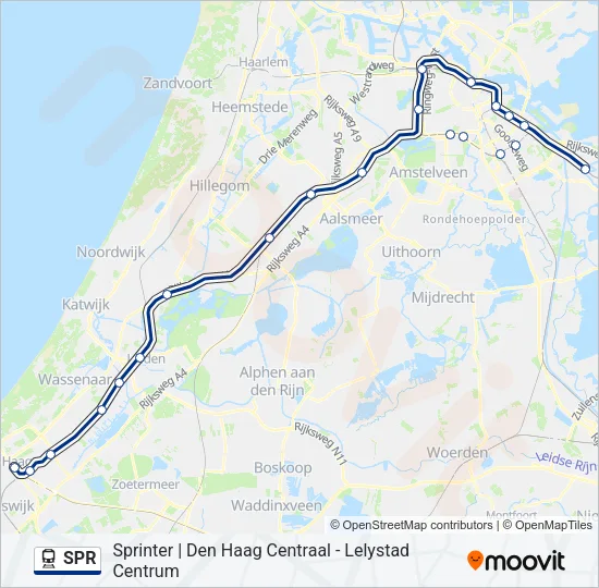 SPR Train Line Map